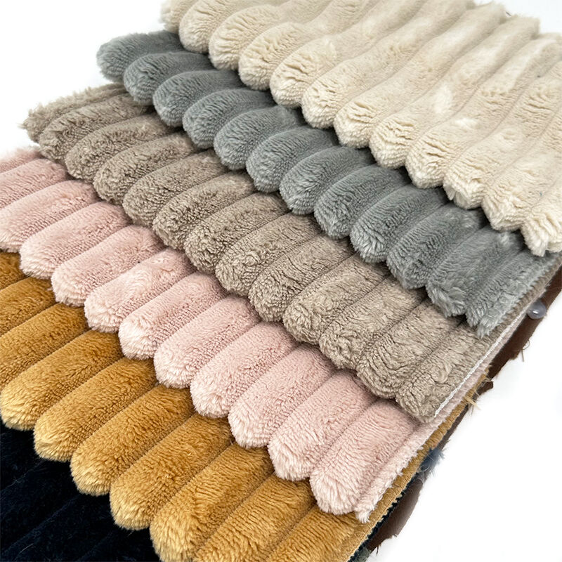 Wejoy 250gsm 280gsm Polyester Wide Wale Corduroy Sofa Cushion Cover Fabric