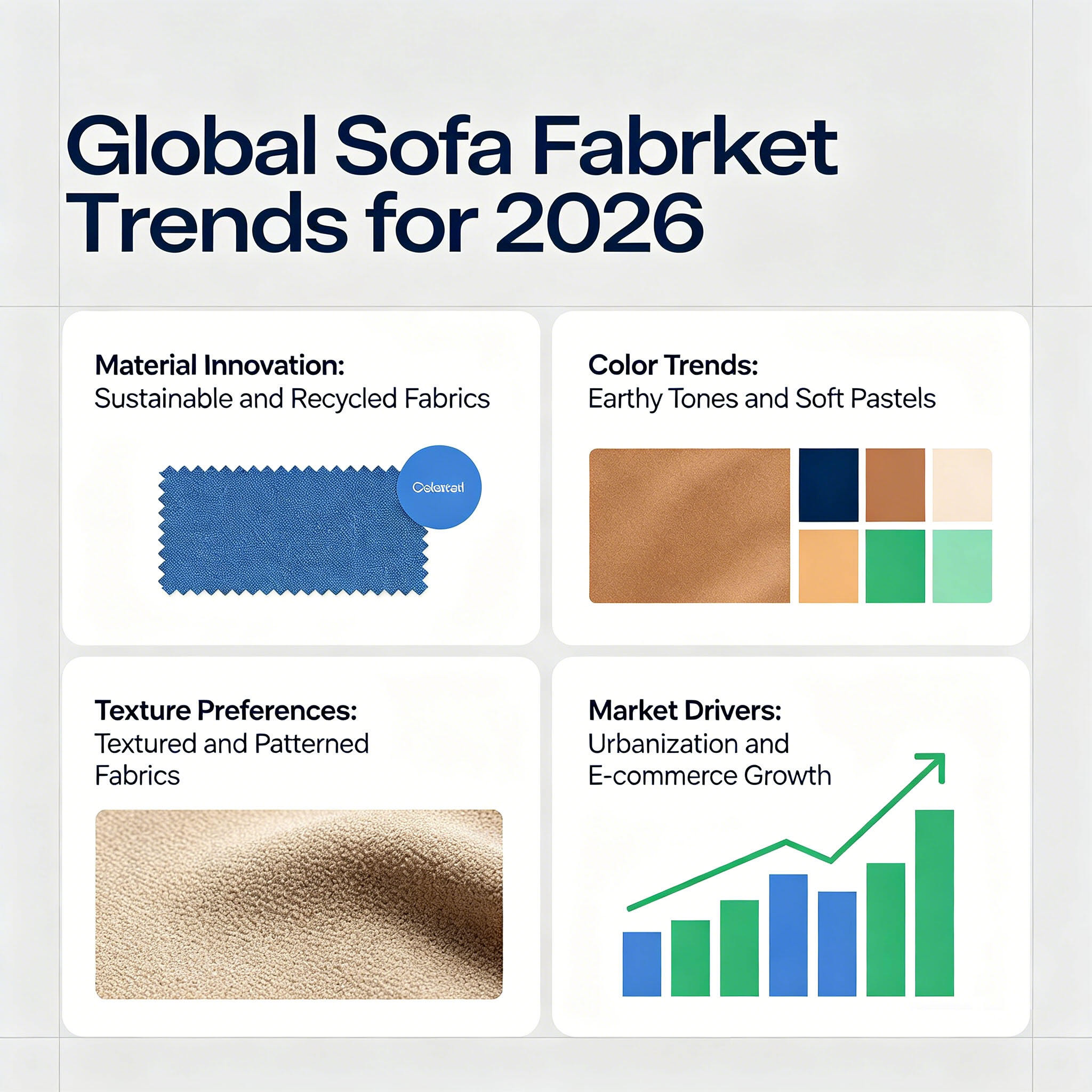 Svetové trendy trhu s látkami na gaučy pre rok 2026