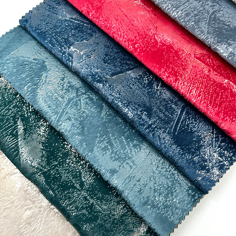 Wejoy Hot Sell Home Textile Upholstery Bronzed Velvet for Curtains Fabric Sofa Velvet