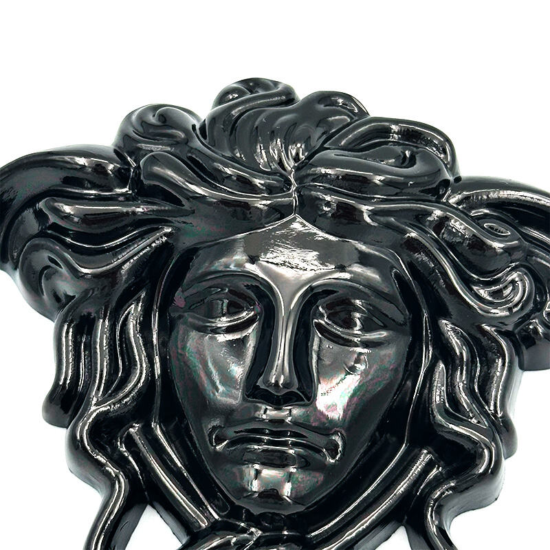 Wejoy - Poignées de porte en métal pour meubles, grandes poignées dorées en alliage or avec emblème du visage de Méduse, anneaux pour accessoires de meubles, tirettes de tiroir, boutons d’armoire, poignées dorées