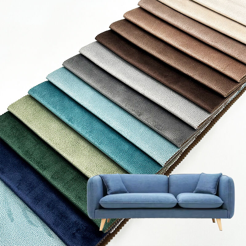 Wejoy New 380gsm Spot Printed Pattern Velvet Fabrics for Couch Chair Upholstery