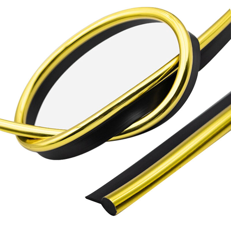 Wejoy Flexible P05 Pvc Strip Embedded Golden Decorative Edge Banding