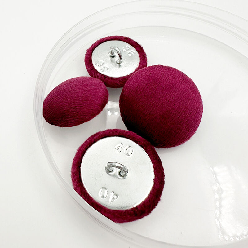 Wejoy - Copertura per bottoni in velluto di alta qualità per cucito a mano fai-da-te, abbigliamento femminile e bottoni decorativi per tappezzeria morbida