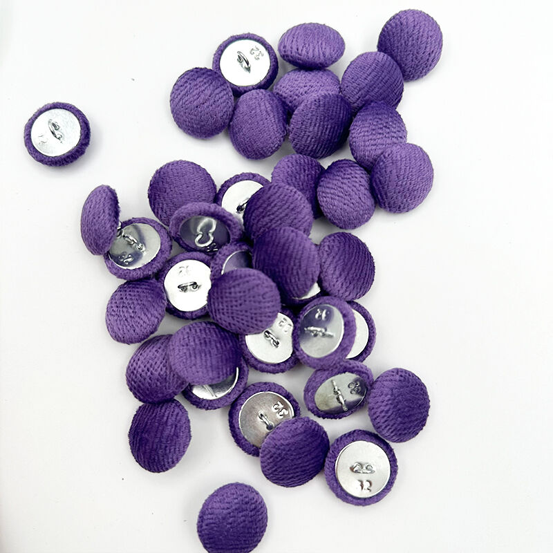Wejoy New Wholesale Fabric Cover Aluminum Button for Garment Dress Shirt Sofa