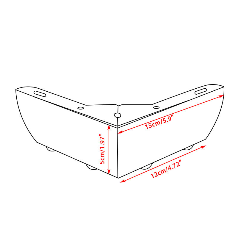 Wejoy Modern Tapered Luxury Sofa Legs Gold Chrome Bed Cabinet Metal Furniture Support Steel Feet for Beds & Sofas Iron Material