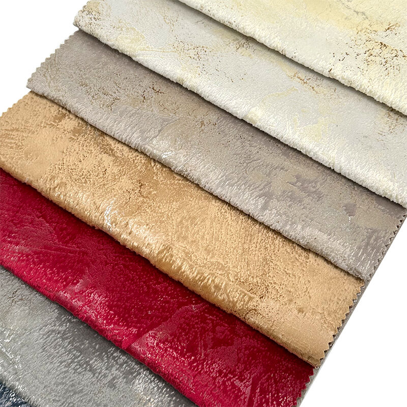 Wejoy Hot Sell Home Textile Upholstery Bronzed Velvet for Curtains Fabric Sofa Velvet