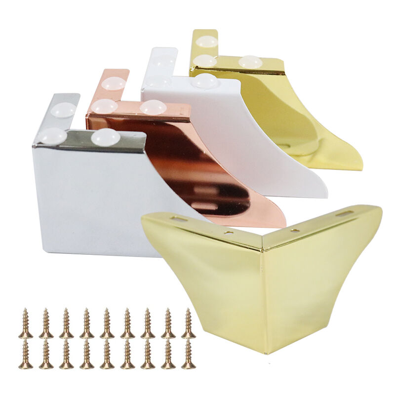 Wejoy Factory 7cm Height Gold Metal Corner Leg for Kitchen Cabinets