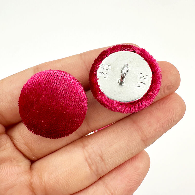 Wejoy Quality 20.5mm Upholstery Furniture Decorative Button with Velvet Fabric