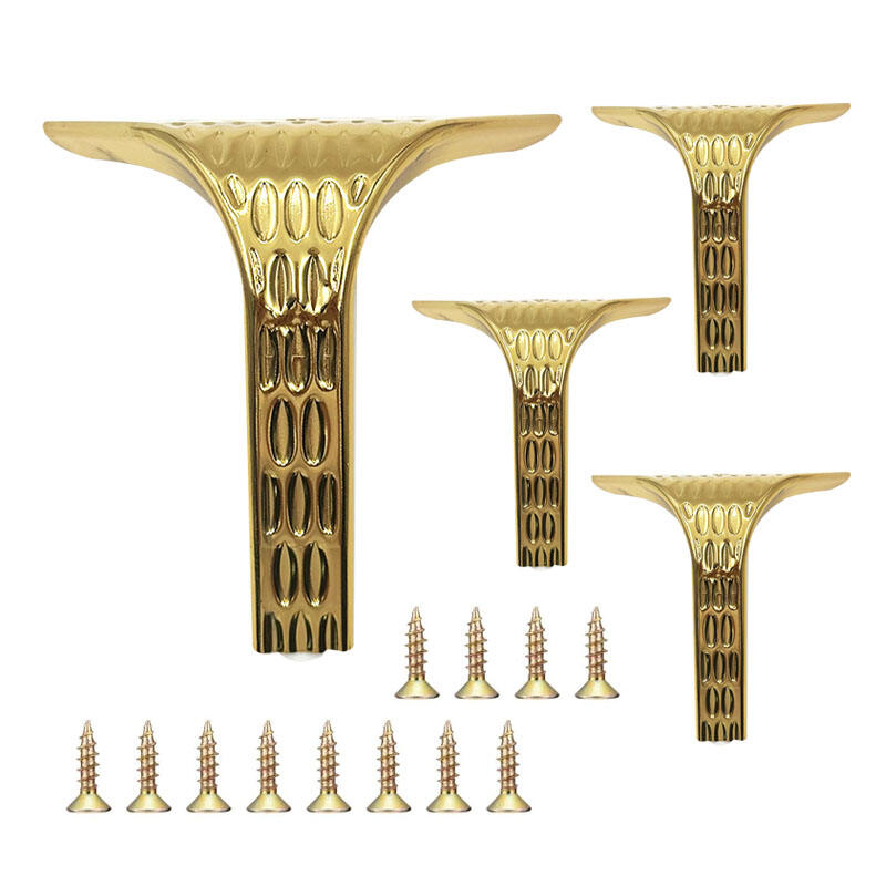 Wejoy New Pattern Luxury 15cm Height Gold Metal Leg for Furniture Sofa