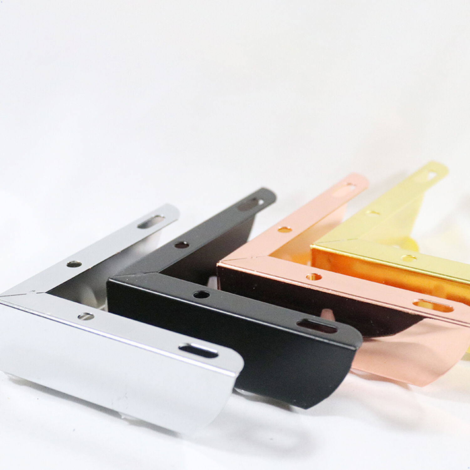 Wejoy 11*11cm Width 3cm Height Golden Metal Iron Polished Sofa Legs for Furniture Base