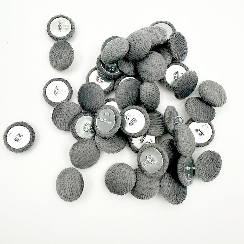 Wejoy New Wholesale Fabric Cover Aluminum Button for Garment Dress Shirt Sofa