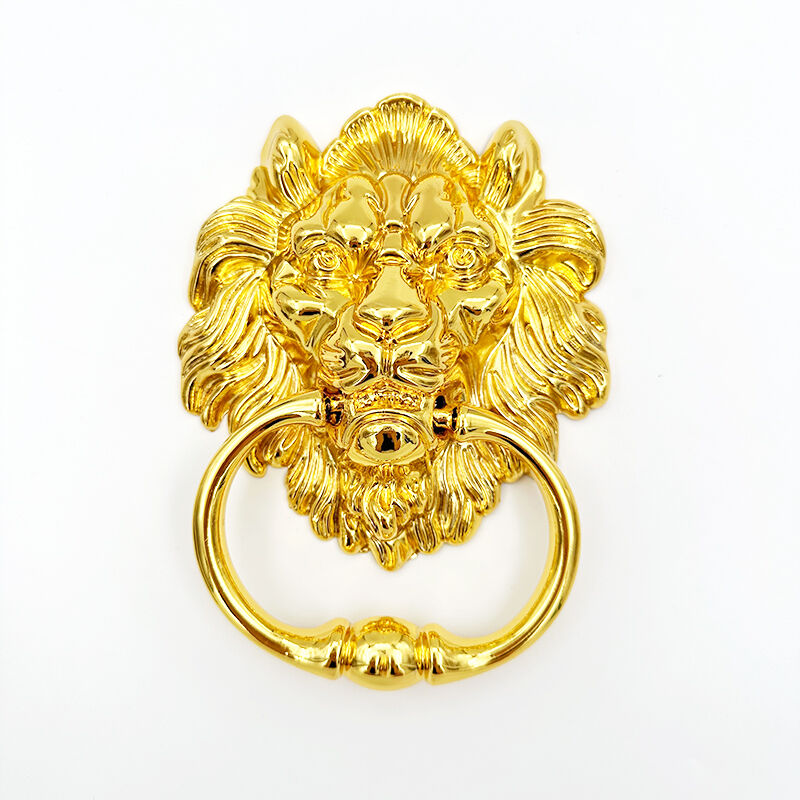 Poignées de meuble Wejoy à motif de lion | Poignées à bague en bronze | Poignées de meuble de luxe pour la décoration de portes