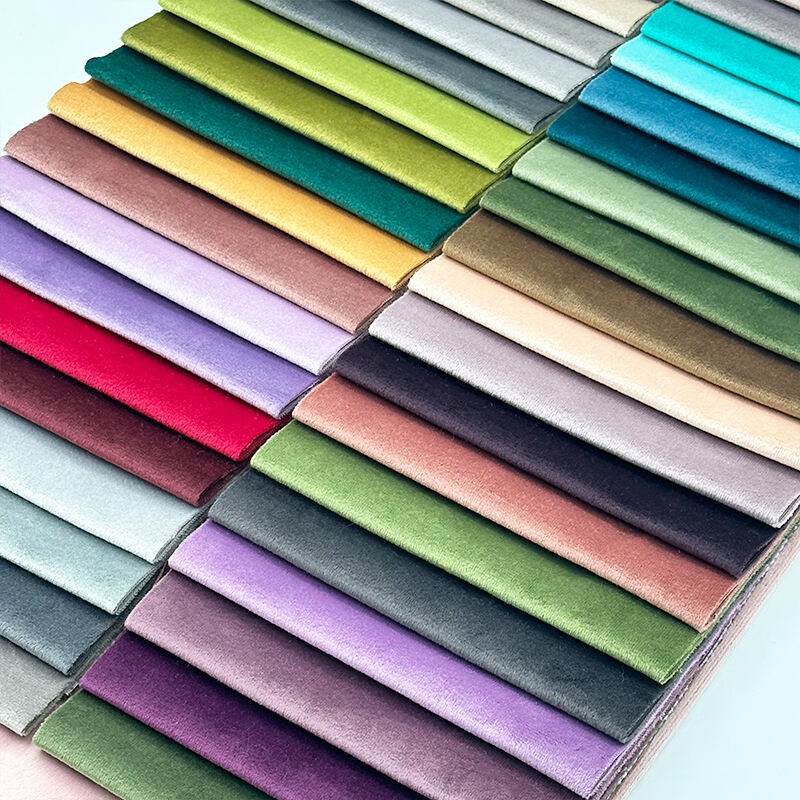 Wejoy Custom 100% Polyester Cotton Silk Velvet Holland Velvet Fabric for Home Textile