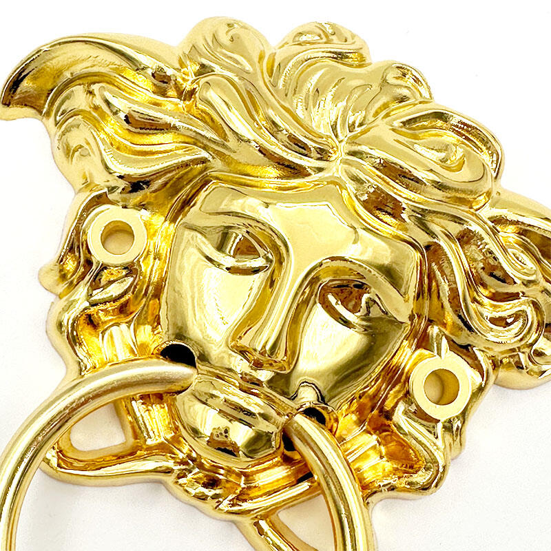 Poignées de meuble Wejoy en forme de visage humain | Poignées à bague dorées et argentées | Poignées anciennes pour portes de meuble, vente en gros