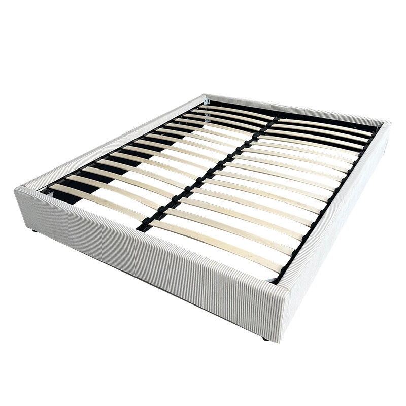 إطار سرير ملكي عالي الجودة ومريح وأنيق وعصري من البلاستيك والقماش من علامة وي جوي للأثاث المنزلي