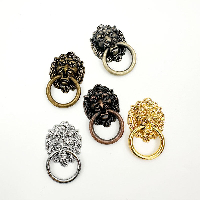 Quincaillerie Wejoy pour armoires — poignées annulaires pour canapés, heurtoirs en forme de tête de lion, tirages chromés pour tiroirs, poignées annulaires pour meubles, poignées pour armoires, poignées de cuisine, quincaillerie vintage
