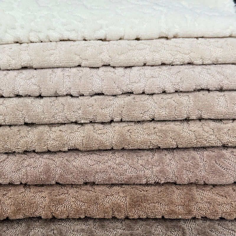 Wejoy New Stretch 480gsm Knitted Jacquard Chenille Fabric for Sofa Cover Pillow