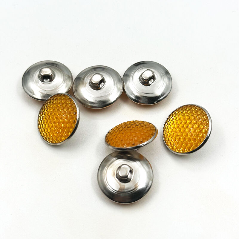 Wejoy 20 mm 25 mm gelbe Babys Breath-Kunststoff-Kristallknöpfe für Möbel-Polsterung