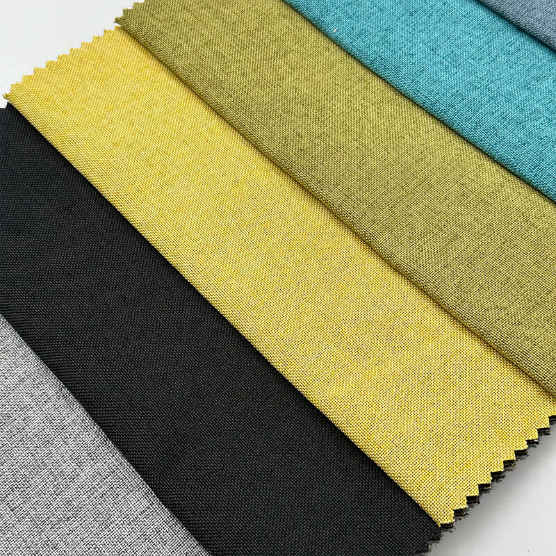 Wejoy Lightweight 240gsm 100% Polyester Linen Fabric for Home Textile Decorative