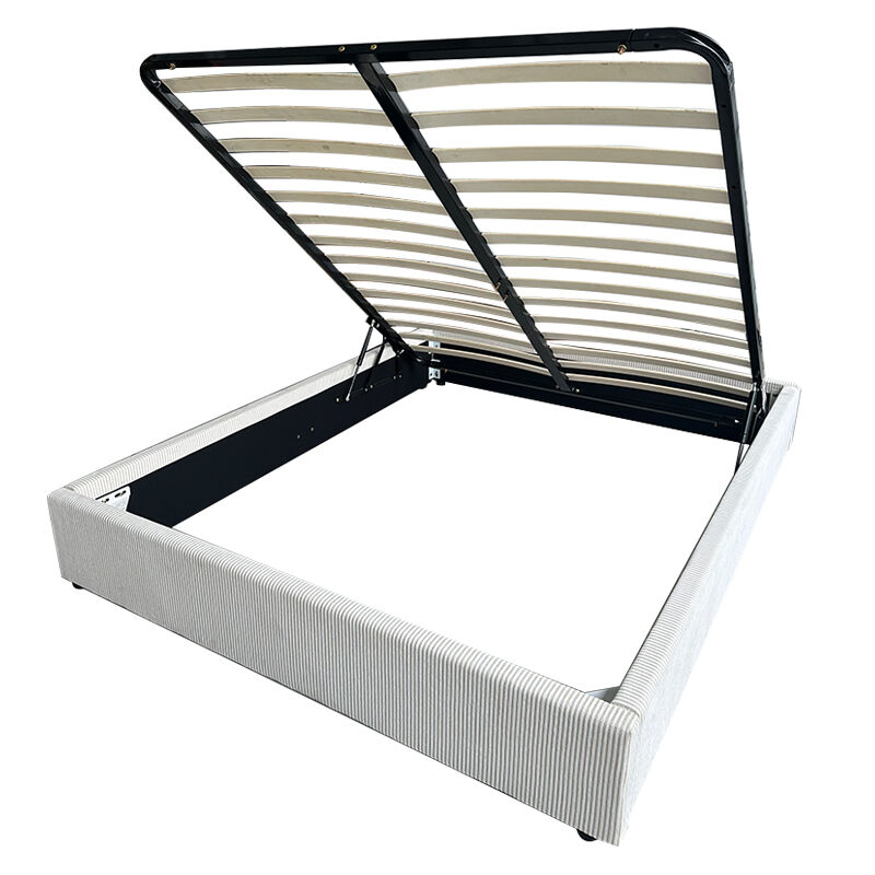 إطار سرير ملكي عالي الجودة ومريح وأنيق وعصري من البلاستيك والقماش من علامة وي جوي للأثاث المنزلي