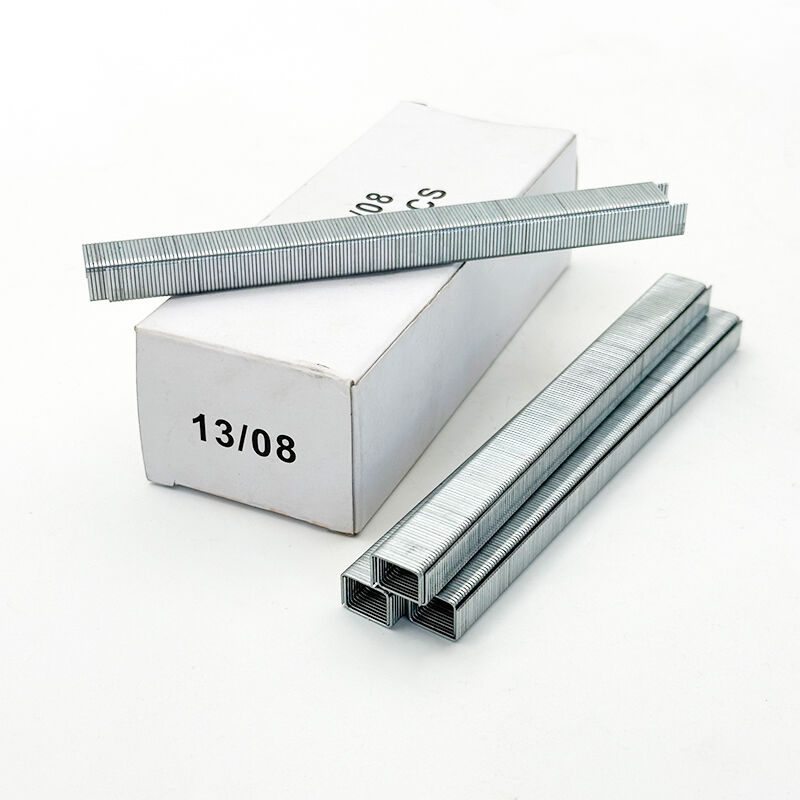 دبابيس وي جوي المعدنية القياسية طراز 1308 بطول ساق ٨ مم، مُغلفنة، تُستخدم يدويًّا، رمز التثبيت اليدوي، مسمار دقيق السلك، دباسة ذات رأس عريض لتطعيم الأثاث وتنجيد القماش وتصنيع الخشب وتجهيزات التثبيت المعدنية