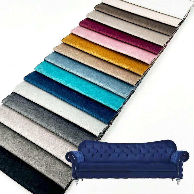 Wejoy Customized Classic Polyester Velvet Fabric Velour Fabric for Sofa Chair Upholstery