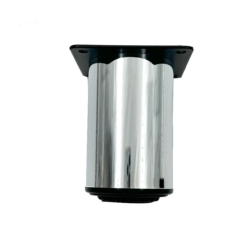 Wejoy justerbare speilglans, svarte og gullfargede sokkelbein i rustfritt stål til skap og sofa, 5 cm og 8 cm