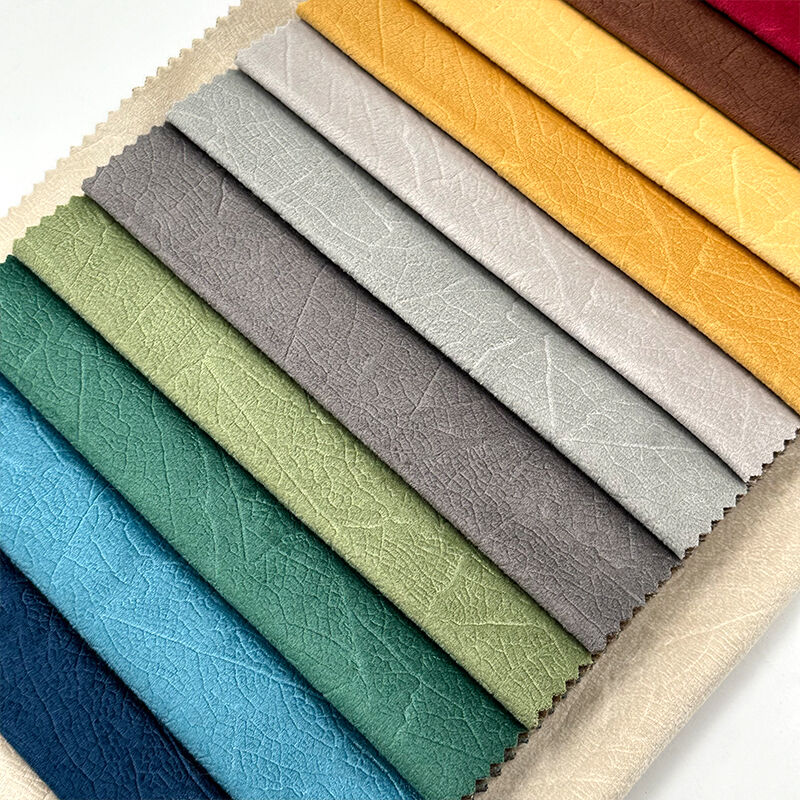 Wejoy Customized 450gsm 100% Polyester Embossed Velvet Fabric for Home Decor