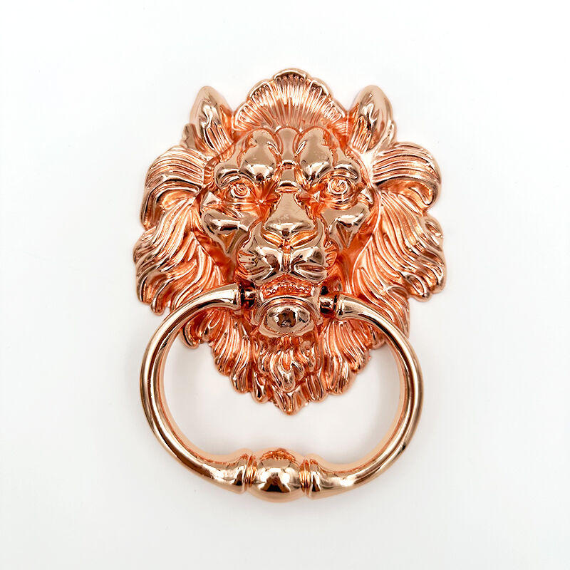 Poignées de meuble Wejoy à motif de lion | Poignées à bague en bronze | Poignées de meuble de luxe pour la décoration de portes