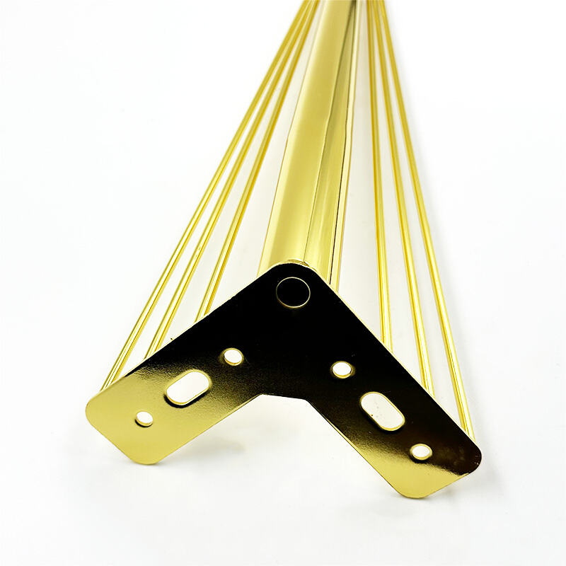 Wejoy Fabrikindividuelle goldfarbene Edelstahl-Metallbeine für TV-Schränke