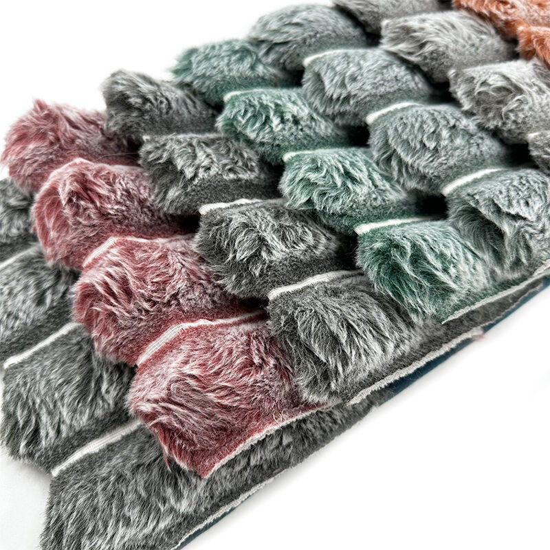 Wejoy Wholesale 100% Polyester Two Tone Rabbit Plush Fabric for Sofa Pillow Cushion