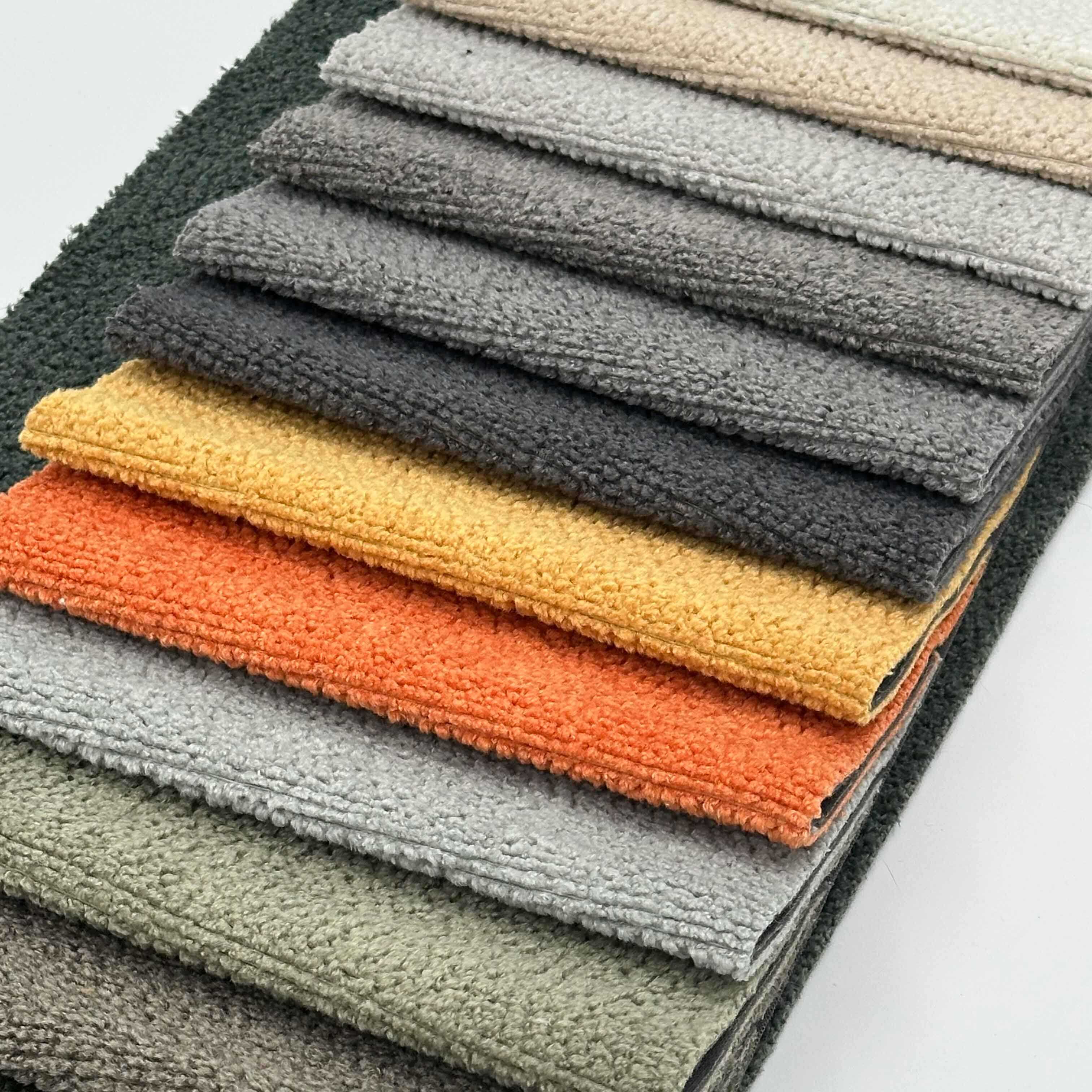 Wejoy Wholesale 500gsm 600gsm Knitted Chenille Velvet Fabrics for Furniture Upholstery