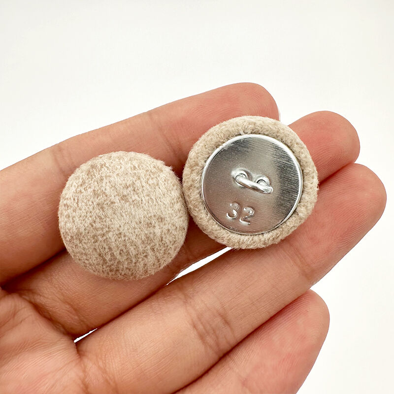 Wejoy 19mm Furniture Parts Accessories Metal Button with Fabric Covered