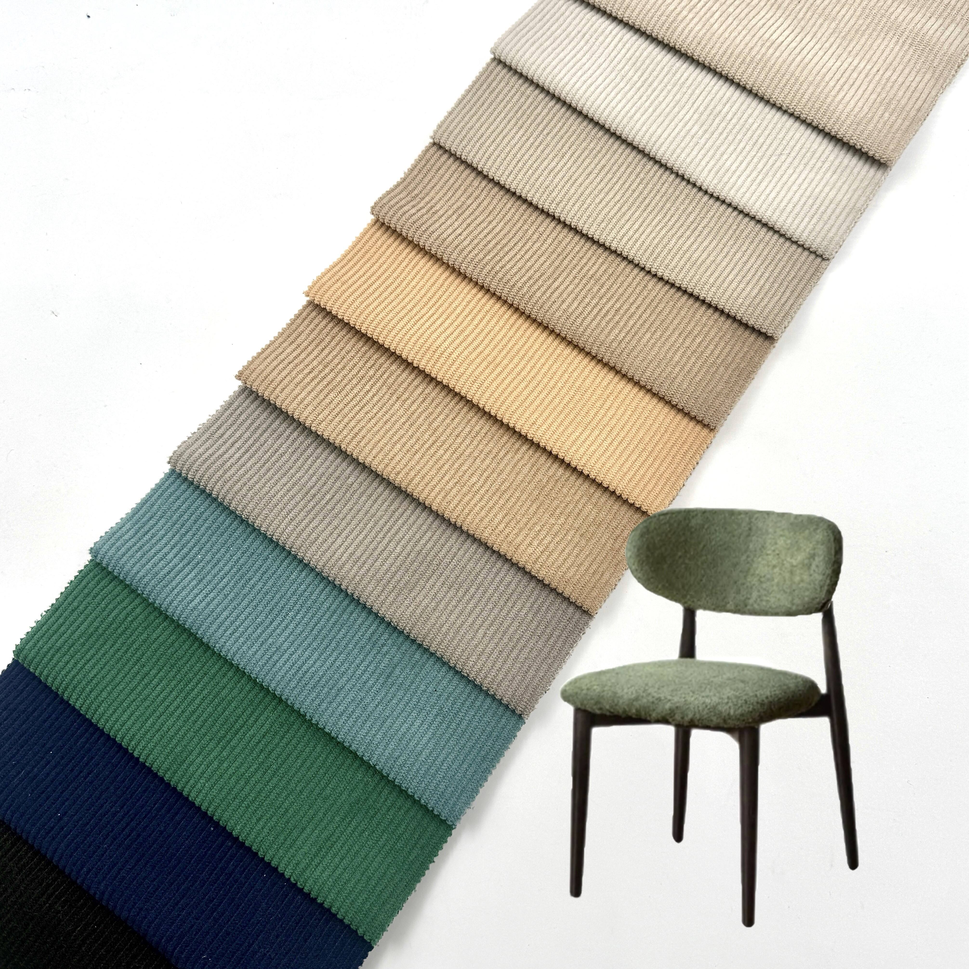 وي جوي، تصميم جديد: نسيج كوردويا محبوك من النوع الطولي (الوَرْب)، مكوَّن بالكامل من البوليستر، نسيج فيلفت عادي مصبوغ بالكامل، يستخدم لتغطية الأرائك، نسيج كوردويا