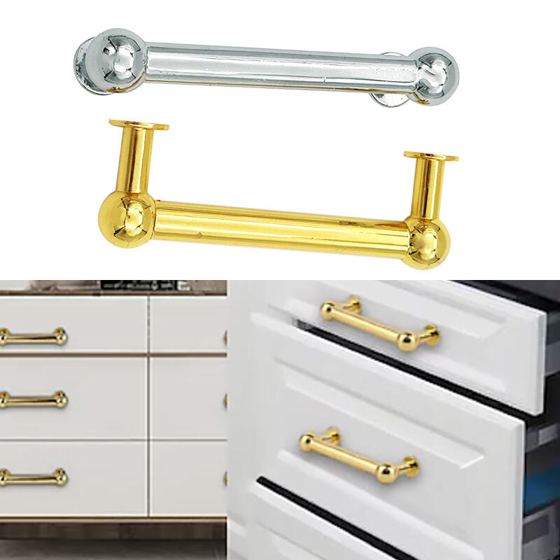 Poignées d'armoire Wejoy argentées et dorées | Poignées métalliques pour tiroirs à bas prix | Quincaillerie pour meubles en vrac, pour cuisine et table