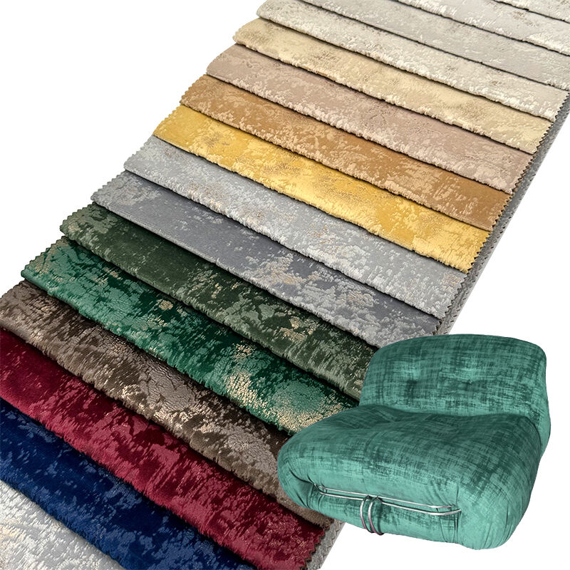 Wejoy Customized 320GSM Hot Stamping Embossing Velvet Fabric for Hometextile