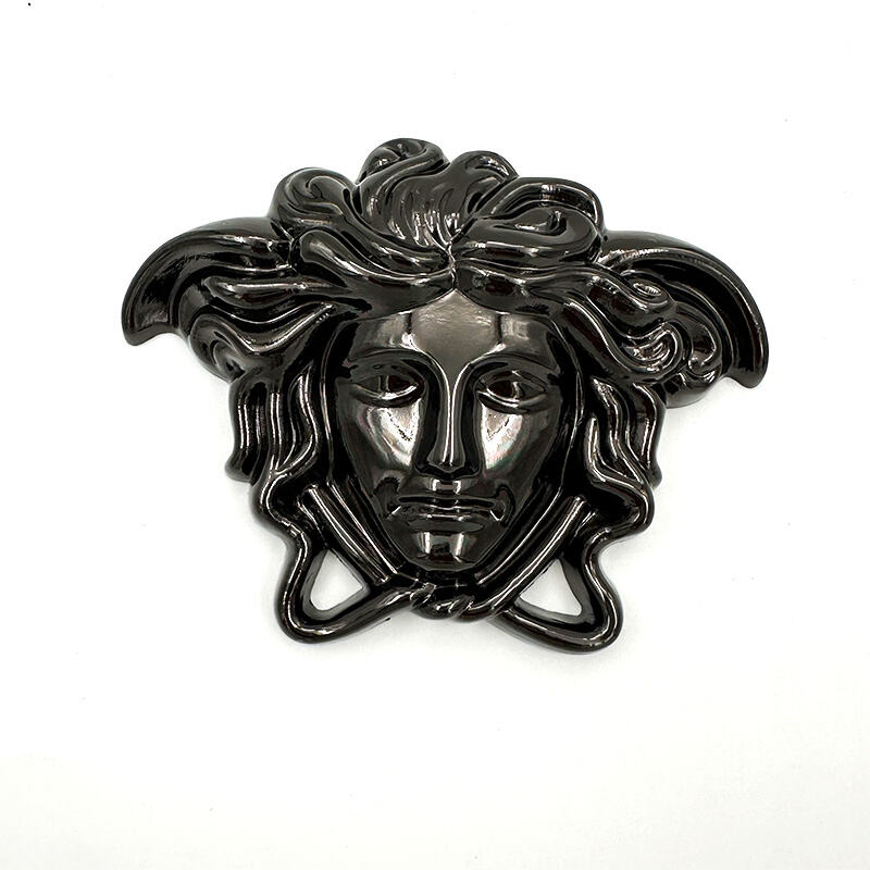 Wejoy - Poignées de porte en métal pour meubles, grandes poignées dorées en alliage or avec emblème du visage de Méduse, anneaux pour accessoires de meubles, tirettes de tiroir, boutons d’armoire, poignées dorées