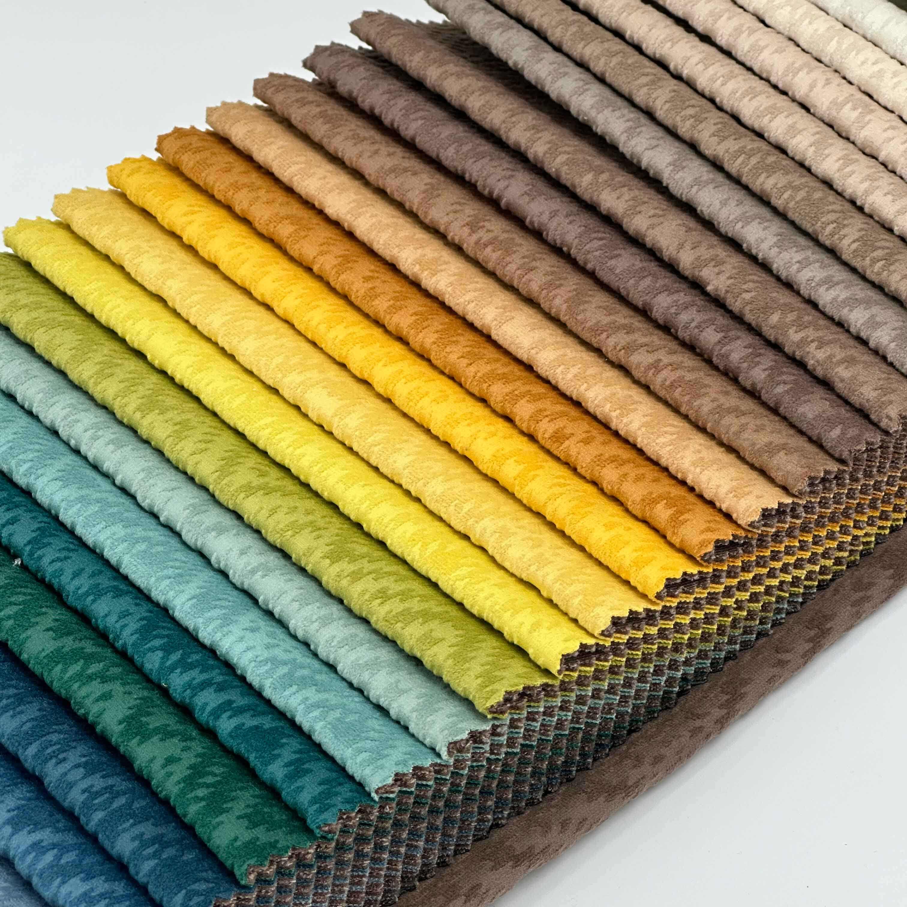 Wejoy Designer Knitted jacquard Velvet Textiles Fabric Upholstery for Curtain Furniture