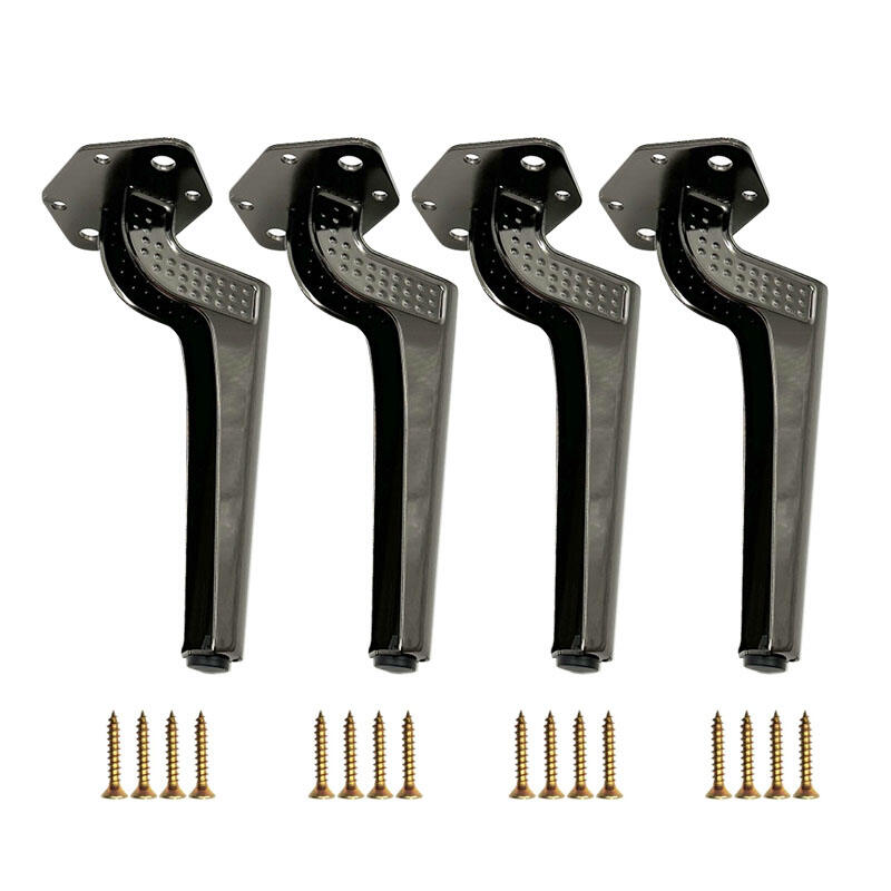 Wejoy New Design 18cm Height Gold Gun Black Furniture Metal Legs