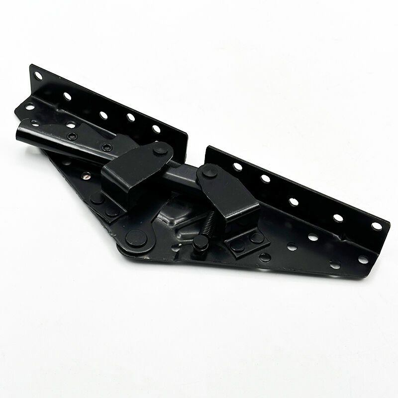 Charnière polyvalente réglable Wejoy, noire, épaisseur 2 mm, longueur 260 mm, vendue par paire, pour canapé-lit, mécanisme lourd à trois positions angulaires, quincaillerie pliante pour canapés, charnière pour meubles destinée aux canapés-lits « clic-clac » et aux futons convertibles