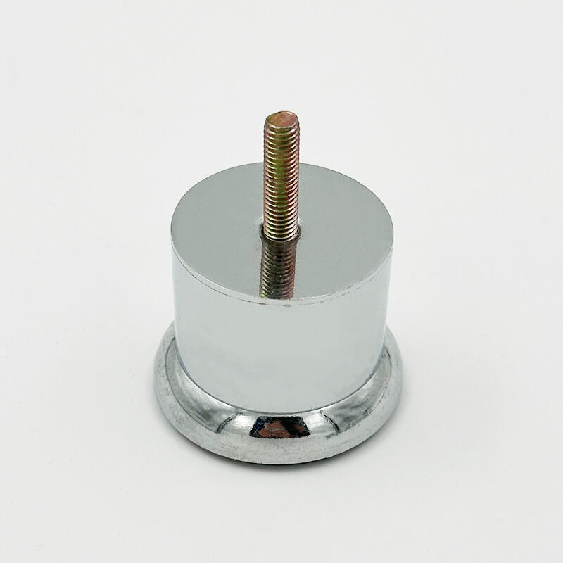 Wejoy Customized Chrome Silver Circular square Metal Table Legs for Table Furniture