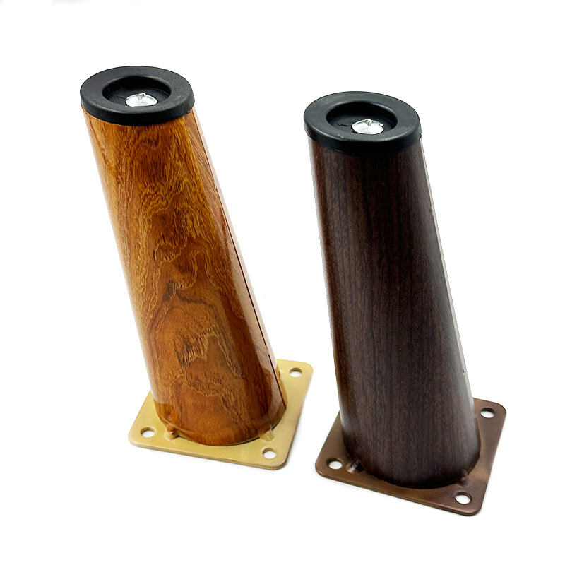Wejoy Iron Metal Tube Wood Grain Modern Sofa Legs Black Cabinet Legs Furniture Legs Outdoor Living Room Hospital Workshop