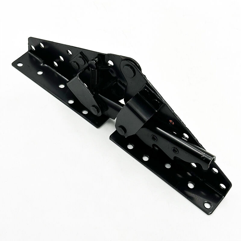 Charnière polyvalente réglable Wejoy, noire, épaisseur 2 mm, longueur 260 mm, vendue par paire, pour canapé-lit, mécanisme lourd à trois positions angulaires, quincaillerie pliante pour canapés, charnière pour meubles destinée aux canapés-lits « clic-clac » et aux futons convertibles