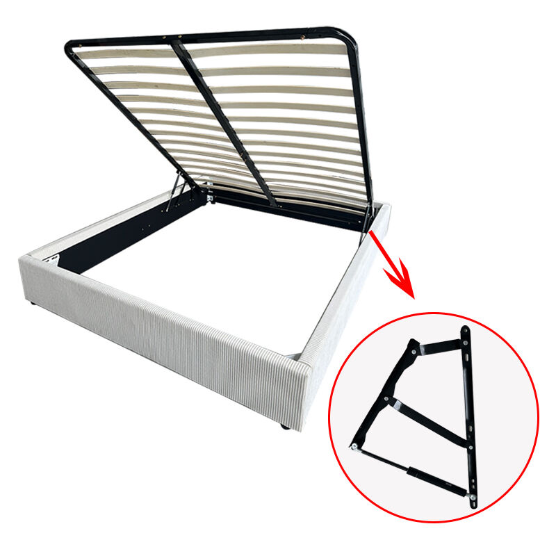 إطار سرير ملكي عالي الجودة ومريح وأنيق وعصري من البلاستيك والقماش من علامة وي جوي للأثاث المنزلي