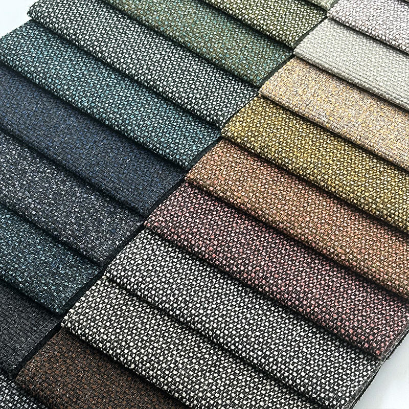 Wejoy Factory 210gsm Polyester Linen Fabric for Tapestry Sofa Chair