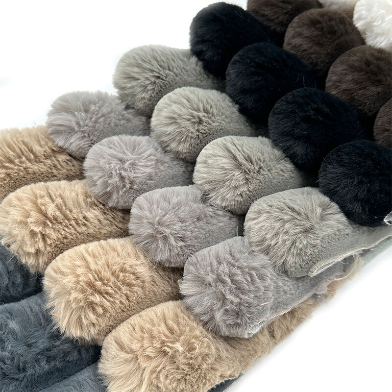 Wejoy Wholesale 480gsm 5cm Height Artificial Fur Plush Fabric Pillow Cushion Sofa Fabric