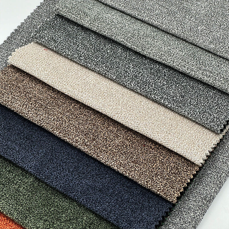 Wejoy Factory 100% Polyester 210gsm Face 80gsm Non Woven Fabric Backing Faux Linen Fabric