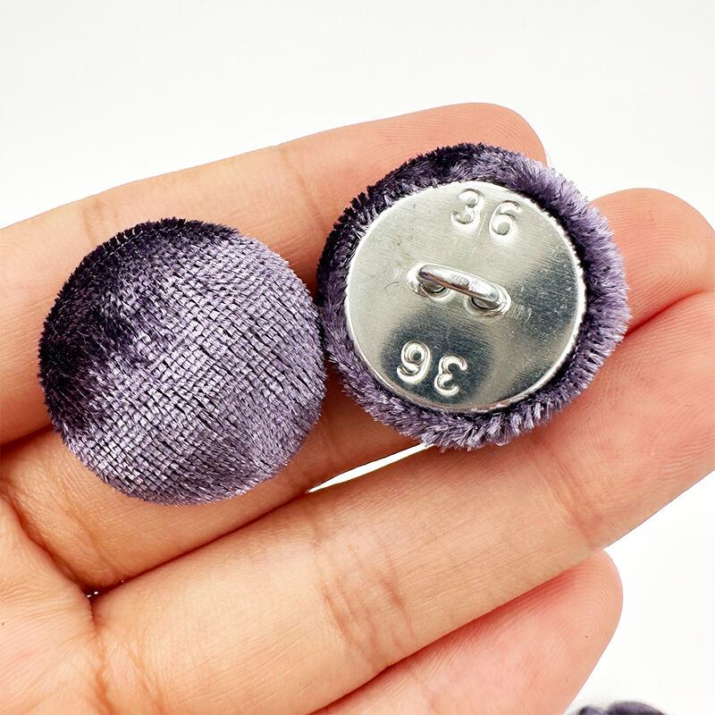 Wejoy Quality 20.5mm Upholstery Furniture Decorative Button with Velvet Fabric