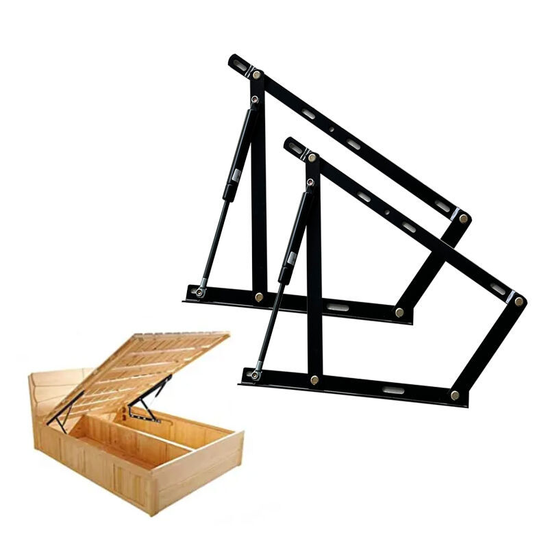 إطار أثاث أُتومان مصنّع من وي جوي، مجموعة رافع سرير بلمسة ناعمة، رافع هيدروليكي يعمل بالزنبرك الغازي، آلية مفصلية لرفع السرير التخزيني