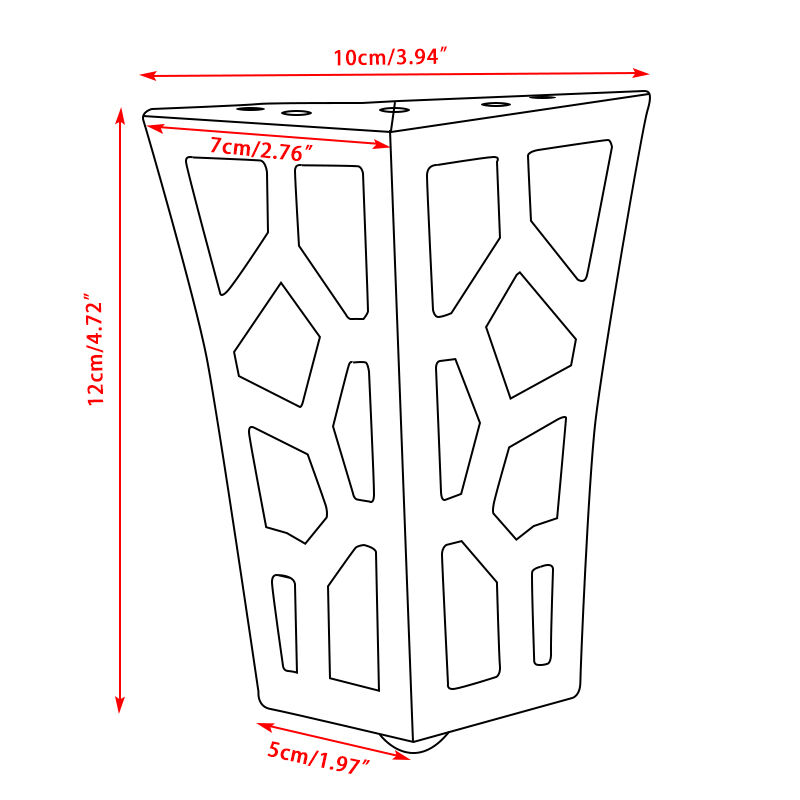 Wejoy Wholesale 115mm Rose Gold Industrial Metal Table Chair Legs for Furniture